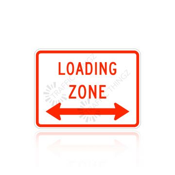 MUTCD R8-3b Loading Zone Left and Right
